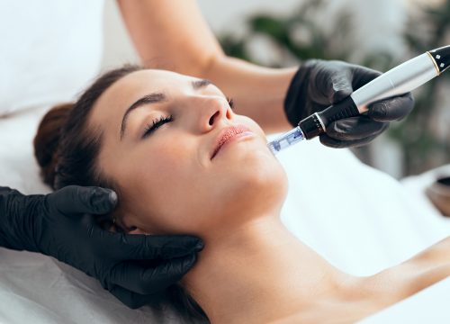 Woman getting PRP Facial Rejuvenation in Fullerton CA